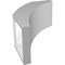Ekena Millwork 5 1/2-in. W x 10-in. D x 14-in. H Thorton Architectural Grade PVC Knee Brace BRCP055X10X14THR - alternate 4